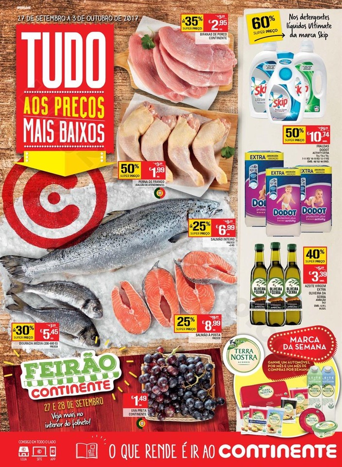 Antevisão Folheto CONTINENTE Madeira de 27 setemb