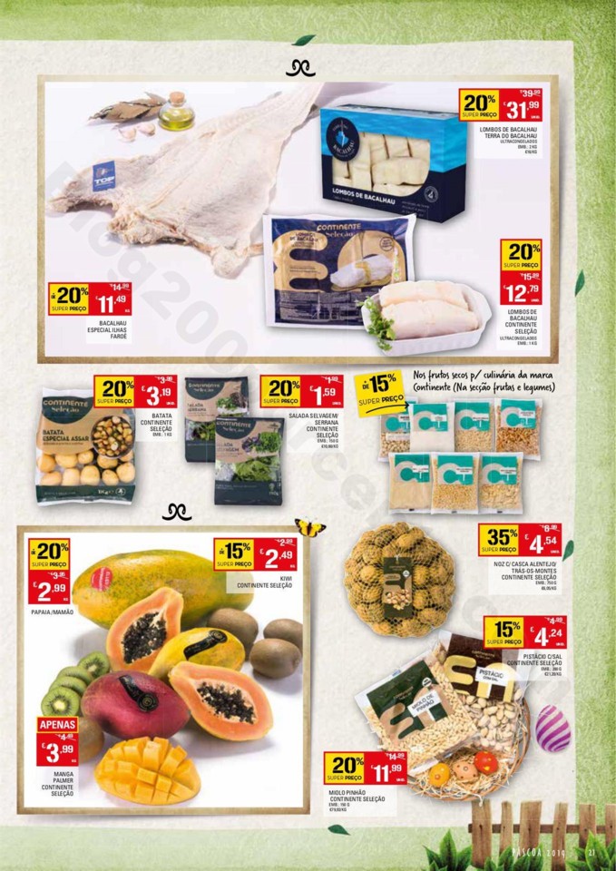 Antevisão Folheto CONTINENTE Páscoa 26 março a 