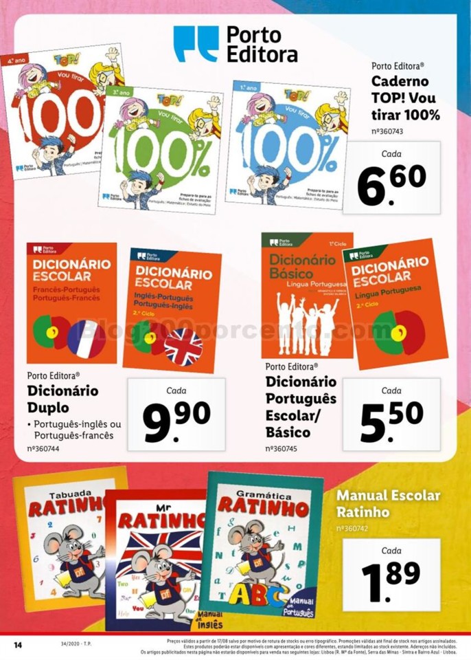 Antevisão Folheto LIDL Regresso às Aulas Promoç