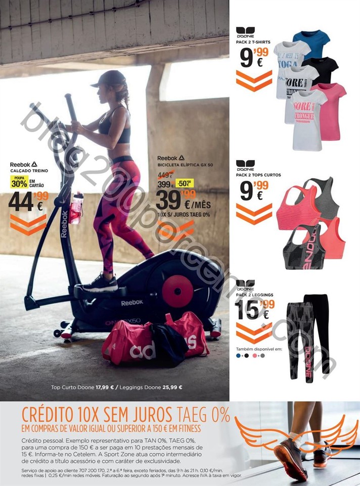 Novo Folheto SPORT ZONE Fitness promoções de 28 