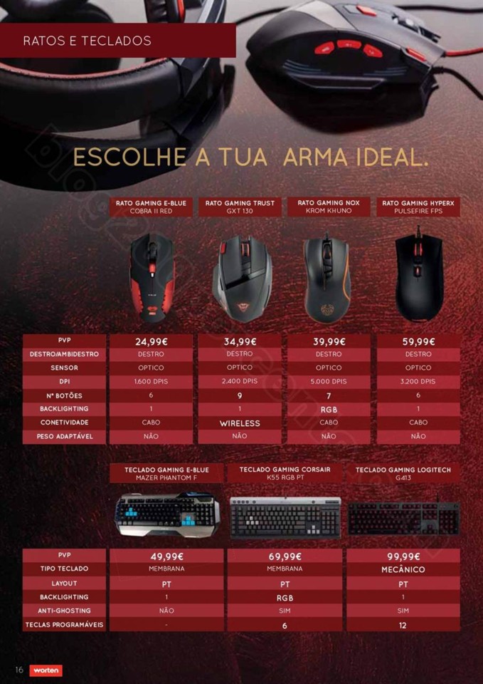 Novo Folheto WORTEN Gamer promoções até 22 nove