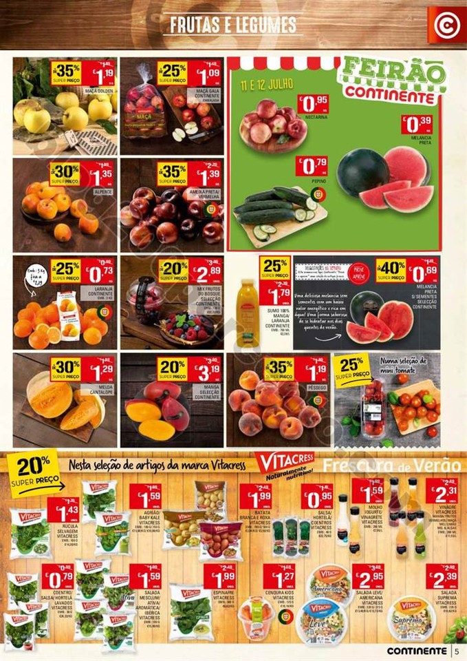 Antevisão Folheto CONTINENTE Promoções de 11 a 