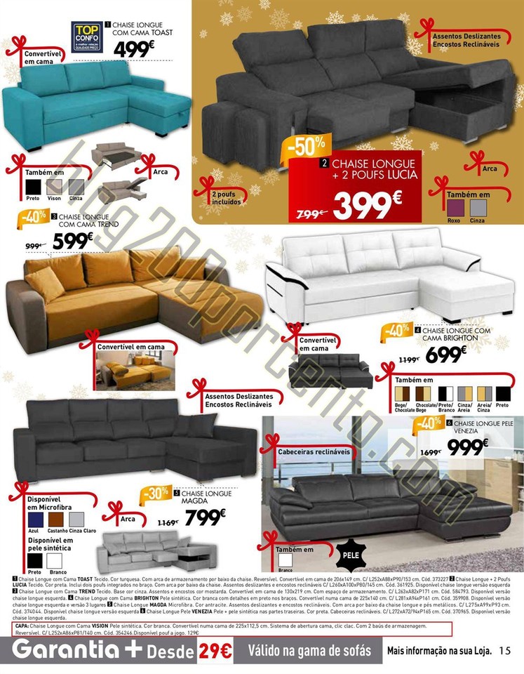 Novo Folheto CONFORAMA Natal de 17 a 31 dezembro p