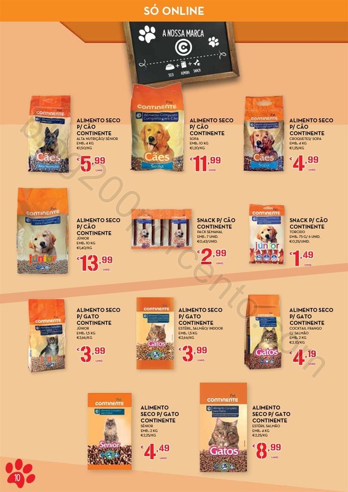 Novo Folheto CONTINENTE Alimentação animal exclu