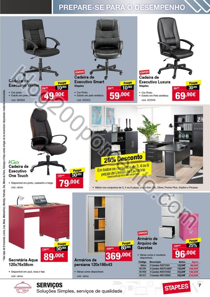 Antevisão Folheto STAPLES Produtividade de 6 a 18