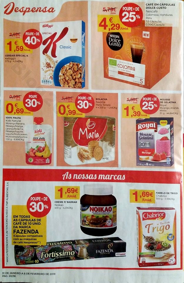 antevisao folheto Intermarche 31 janeiro a 6 fever