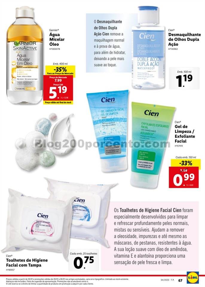 Antevisão Folheto LIDL Beleza Promoções de 20 a