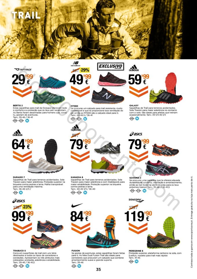 Novo Folheto SPORT ZONE Running de 14 setembro a 1