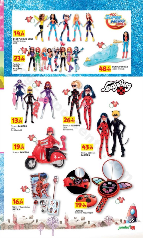 Antevisão Folheto JUMBO Brinquedos Natal promoç