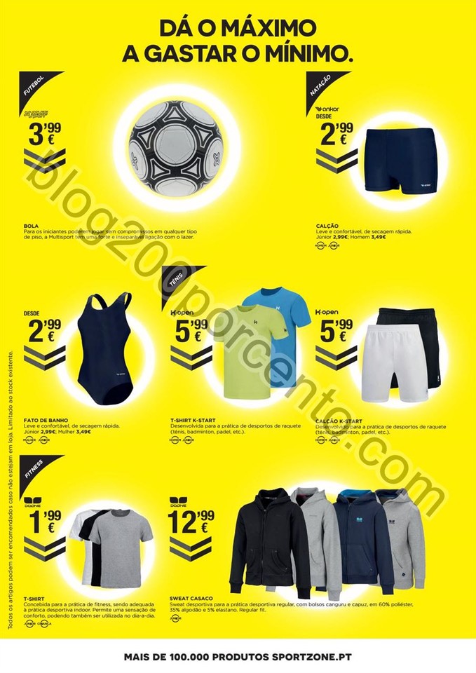 Antevisão Folheto SPORT ZONE Promoções de 28 se