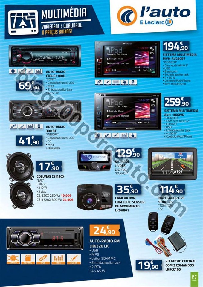 Antevisão Folheto E-LECLERC Auto Promoções de 2