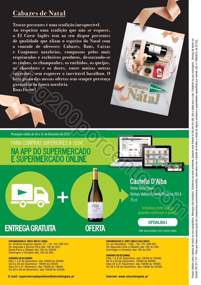 Novo Folheto EL CORTE INGLÉS Promoções de 16 a 