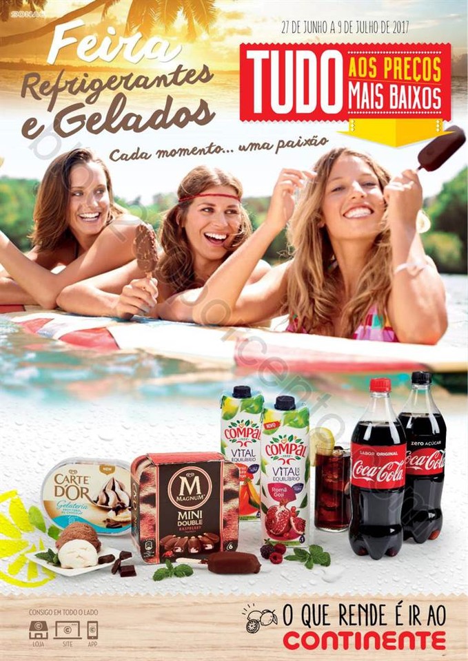 Antevisão Folheto CONTINENTE Gelados e Refrigeran