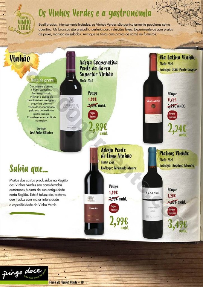 Antevisão Folheto PINGO DOCE Vinhos Verdes promo