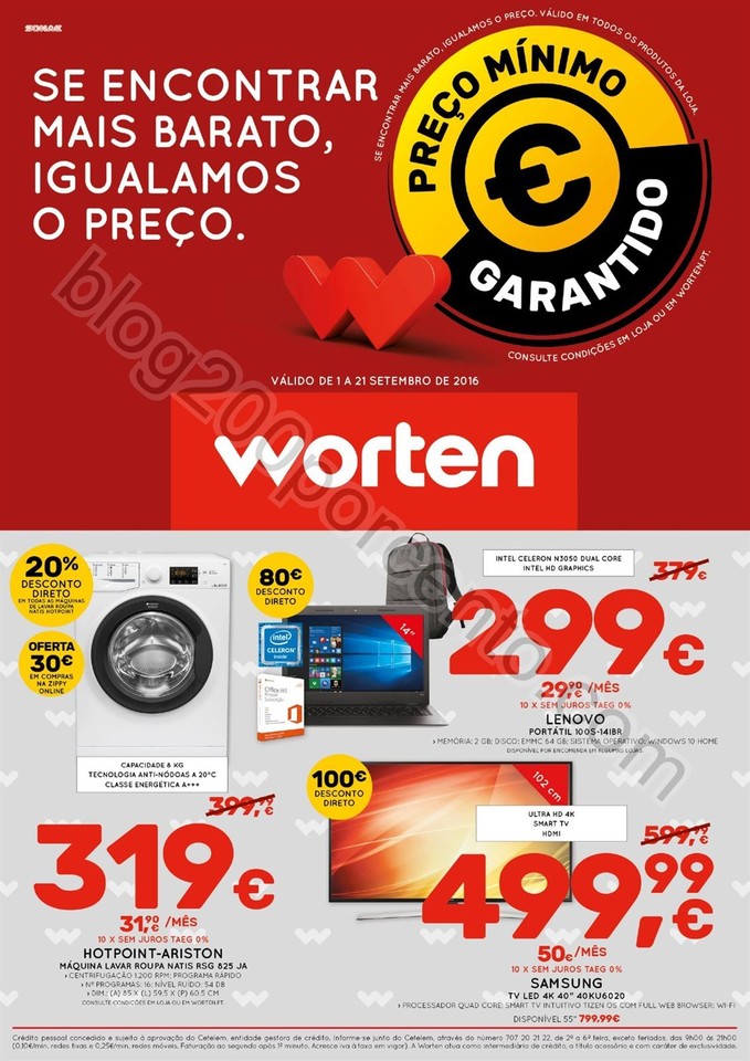 Novo Folheto WORTEN Promoções de 1 a 21 setembro
