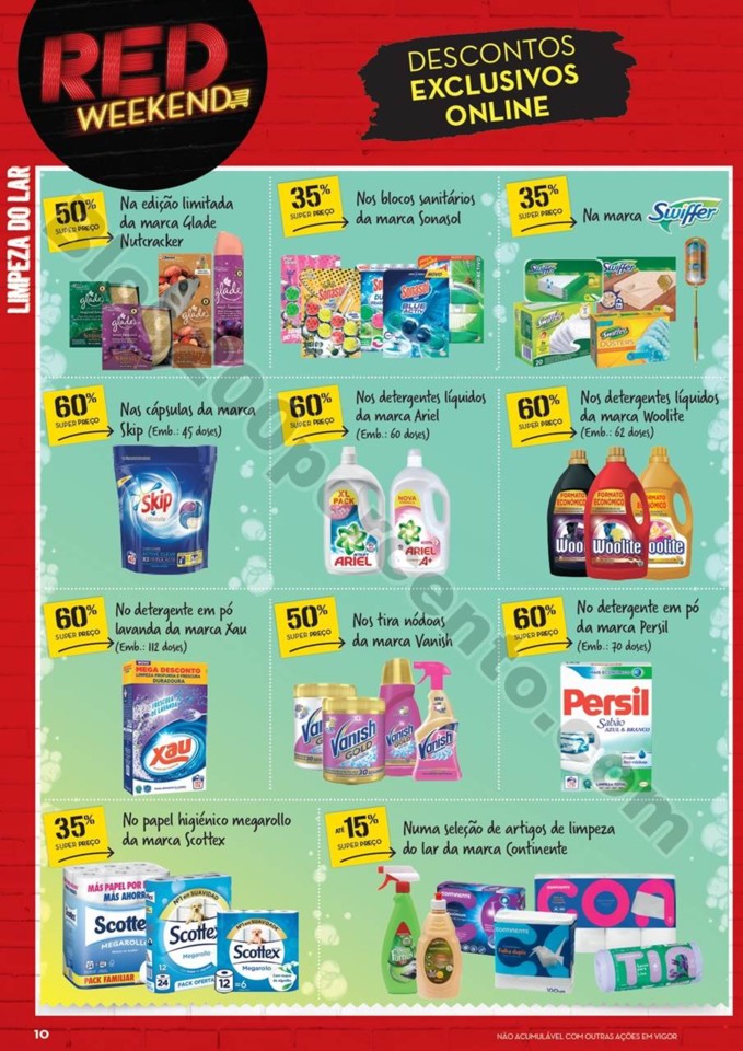 Antevisão Folheto CONTINENTE Red weekend 21 a 23 