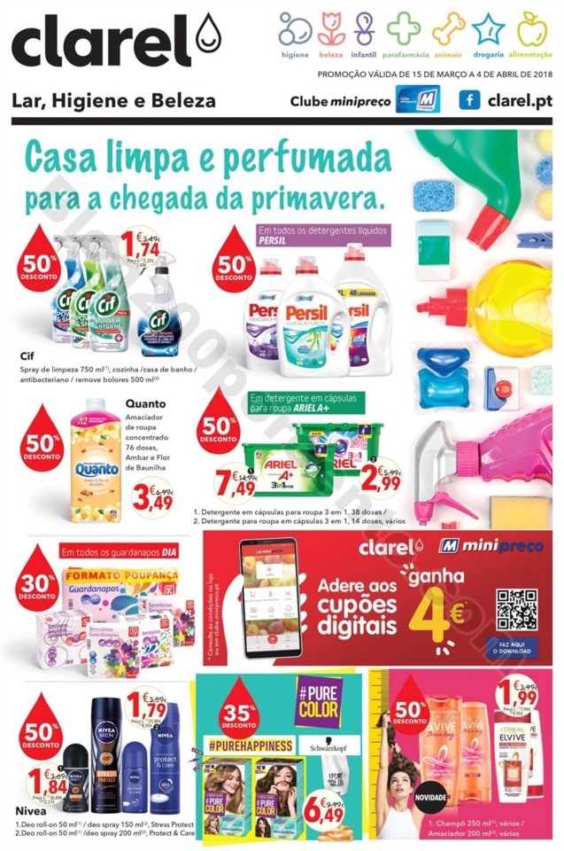Antevisão Folheto CLAREL Promoções de 15 março