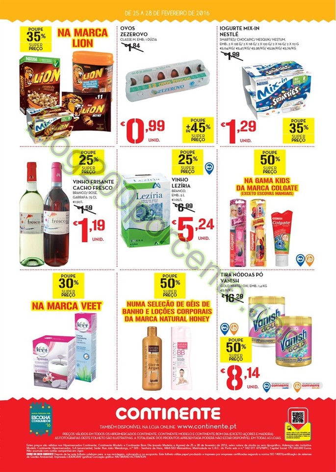 Antevisão Folheto CONTINENTE Fim de semana de 25 