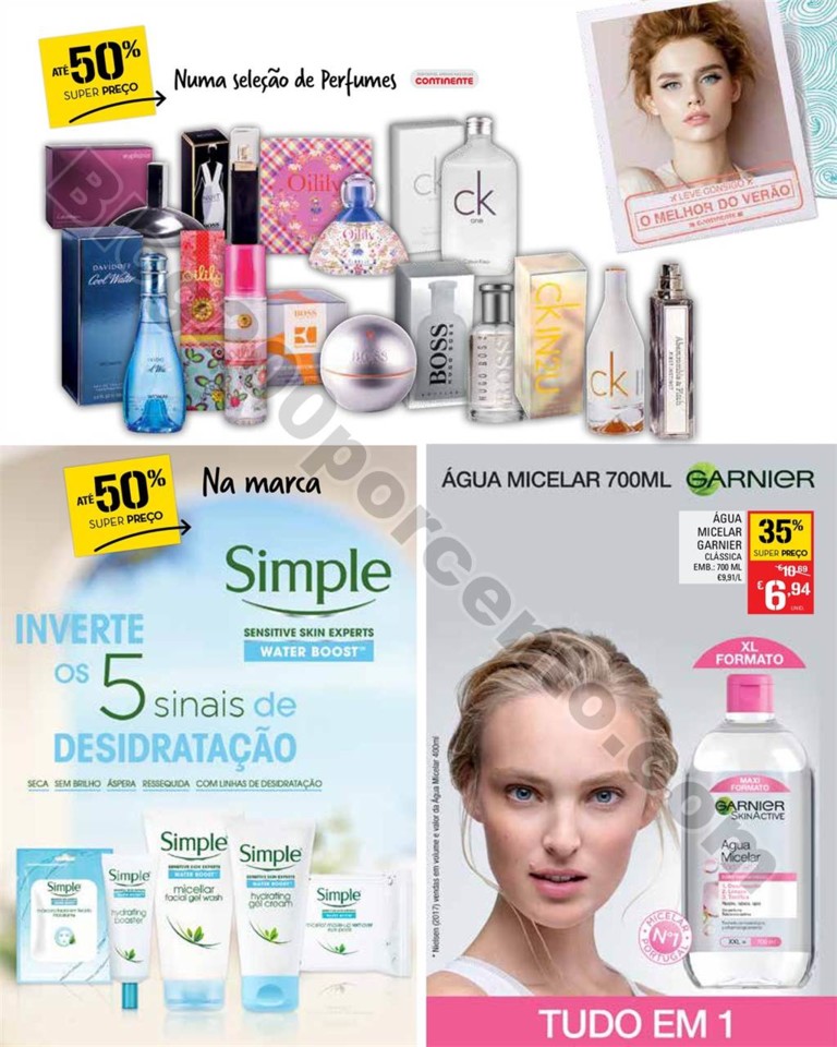 Antevisão Folheto CONTINENTE Beleza Verão Promo