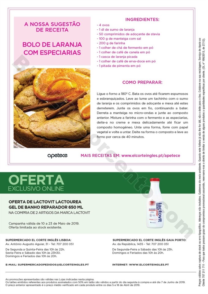 Antevisão Folheto EL CORTE INGLÉS Promoções de