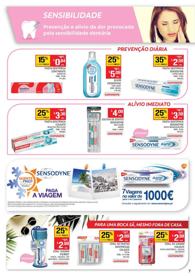 Antevisão folheto CONTINENTE Higiene oral 3 outub