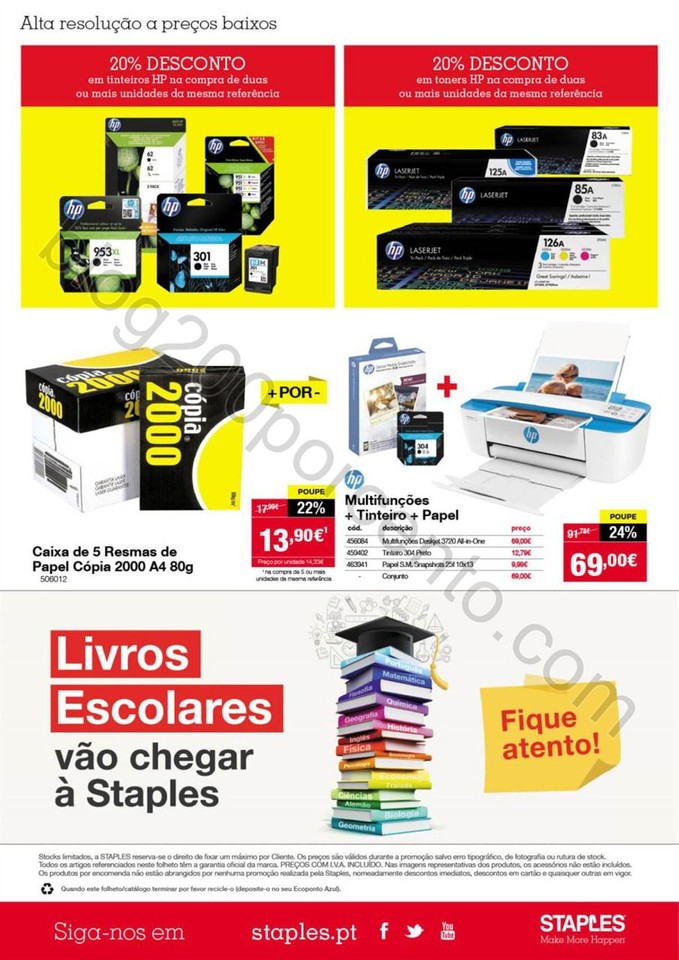 Antevisão Folheto STAPLES Promoções de 31 maio 