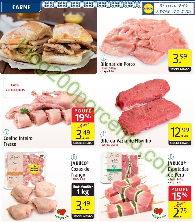 Antevisão Folheto LIDL Promoções de 18 a 21 fev