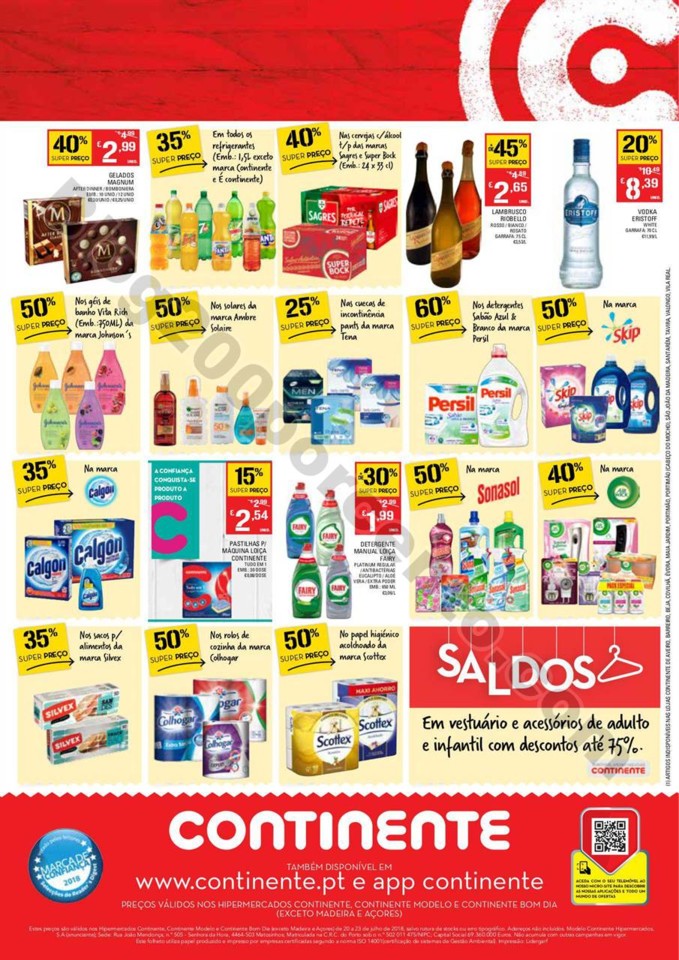Antevisão Folheto CONTINENTE Fim de semana 20 a 2