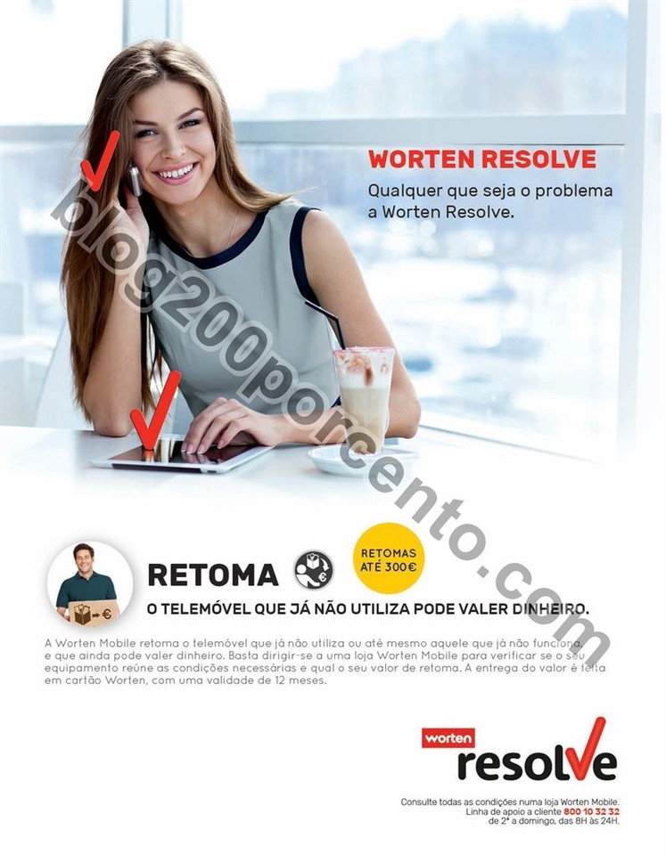 Antevisão Folheto WORTEN Mobile promoções de 9 