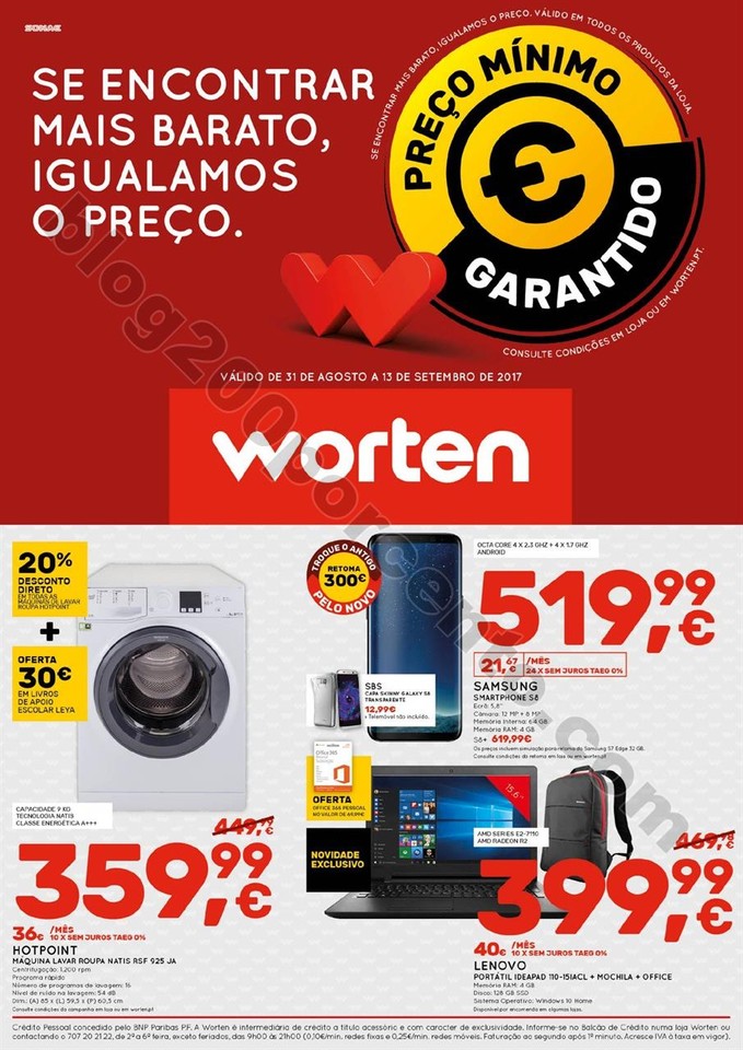 Antevisão Folheto WORTEN promoções de 31 agosto