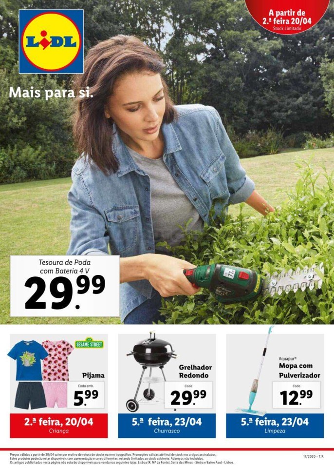 Antevisão Folheto LIDL Promoções de 20 a 26 abr