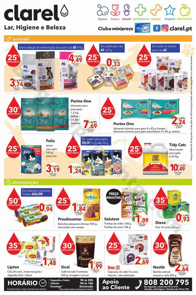 Antevisão Folheto CLAREL Promoções de 20 junho 