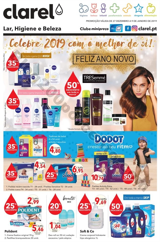Antevisão Folheto CLAREL Promoções de 27 dezemb