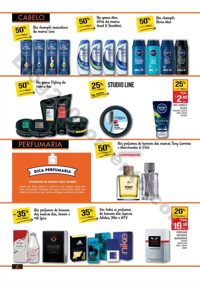 Antevisão Folheto CONTINENTE Homem promoções de