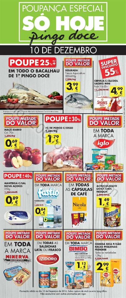 Antevisão Folheto Extra PINGO DOCE só hoje - 10 