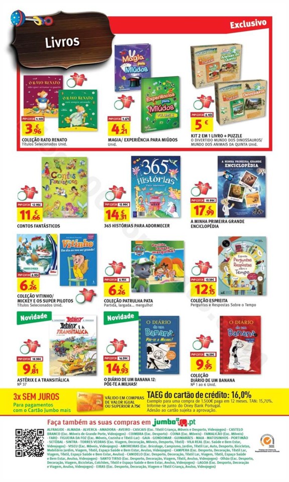 Antevisão Folheto JUMBO Brinquedos Natal promoç