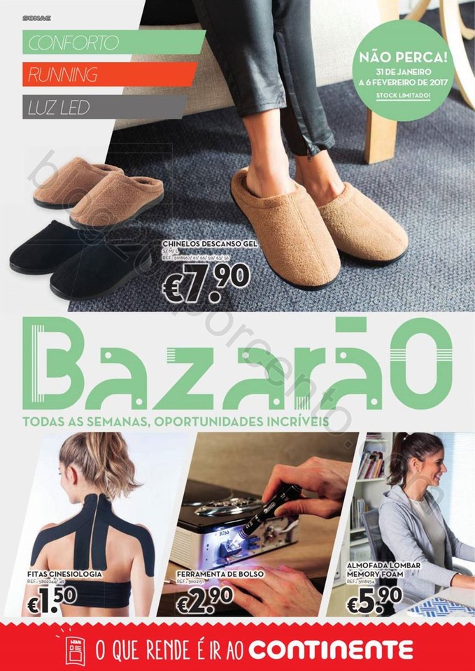 Antevisão Folheto CONTINENTE Bazarão promoções