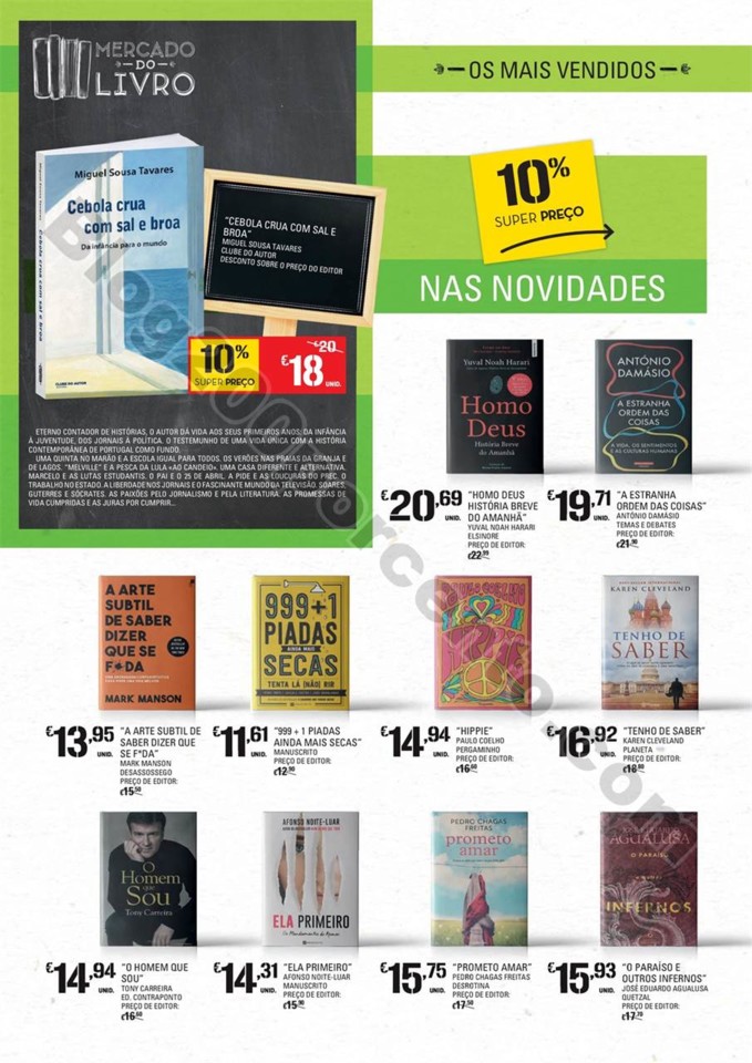 Antevisão Folheto CONTINENTE Feira do livro promo