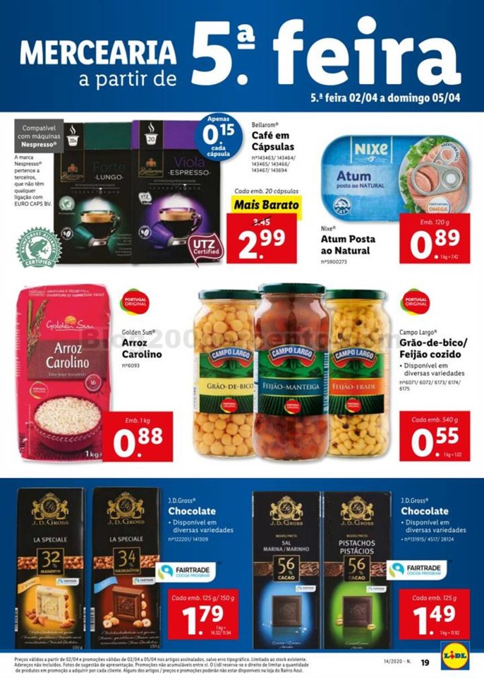 Antevisão Folheto LIDL Promoções de 30 março a
