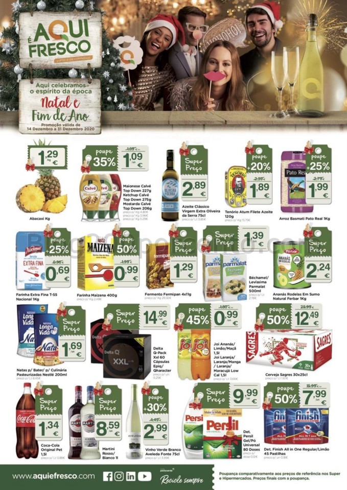 Antevisão Folheto AQUI É FRESCO Natal e Ano Novo
