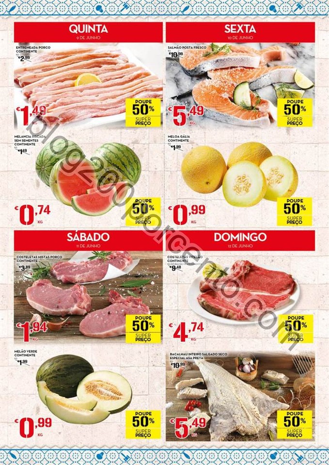 Antevisão Folheto CONTINENTE Fim de semana de 9 a