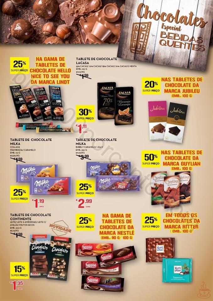 Antevisão folheto CONTINENTE Bebidas quentes de 1