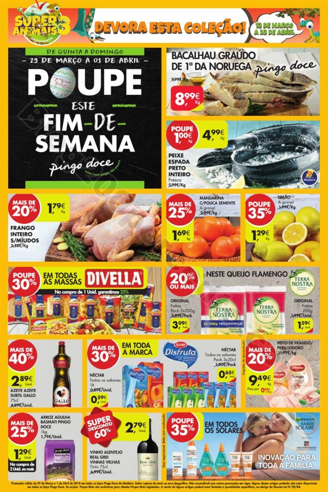Antevisão Folheto PINGO DOCE Madeira 29 março a 