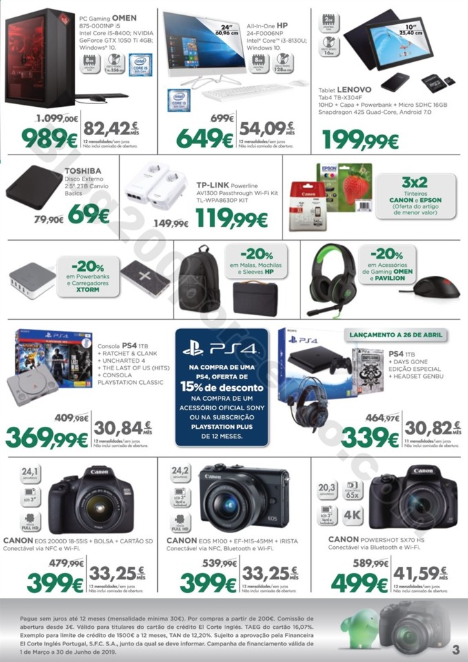 Antevisão Folheto EL CORTE INGLÉS Tecnologia 18 