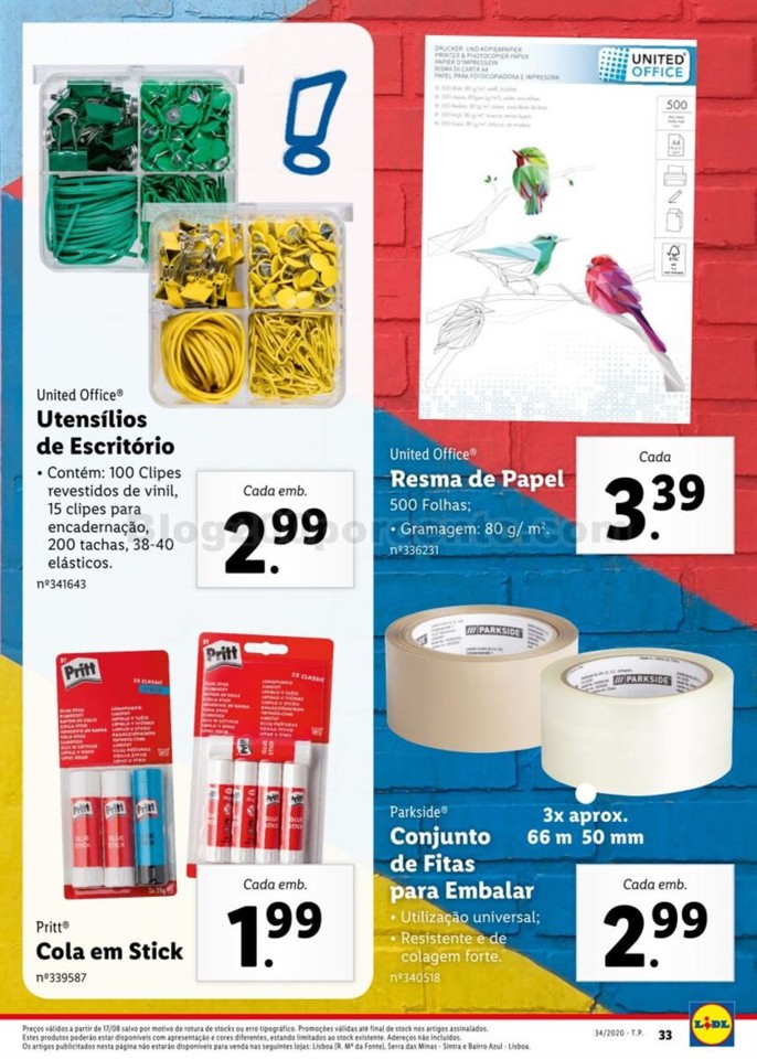 Antevisão Folheto LIDL Regresso às Aulas Promoç
