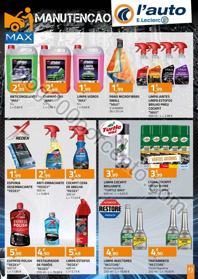 Antevisão Folheto E-LECLERC Auto promoções de 4