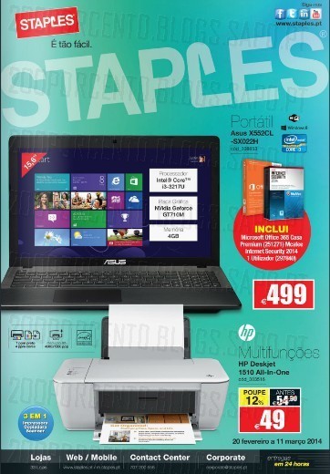 Novo Folheto | STAPLES | de 20 fevereiro a 11 março - Tecnologia