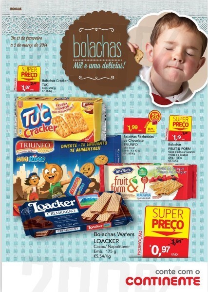 Novo folheto | CONTINENTE | de 11 fevereiro a 2 março - Bolachas