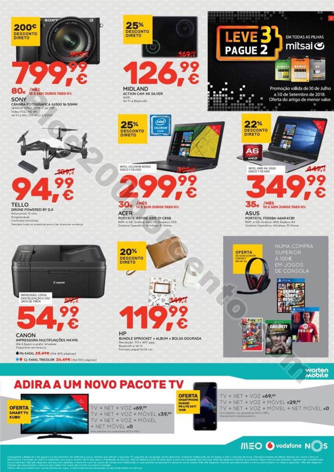 Antevisão Folheto WORTEN Promoções de 16 a 22 a