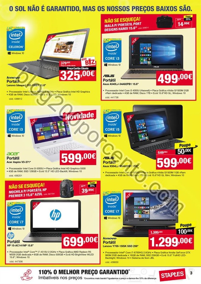 Antevisão Folheto STAPLES promoções de 28 julho